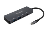 AISENS Hub USB3.2 Gen1 5G USB-C, USB-C/M-2xUSB-C/H-2xUSB-A/H, Gris, 15cm
