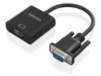 AISENS Cable conversor SVGA+Audio a HDMI, SVGA/M+Jack 3.5/H+USB MicroB/H-HDMI A/H, Negro, 20cm