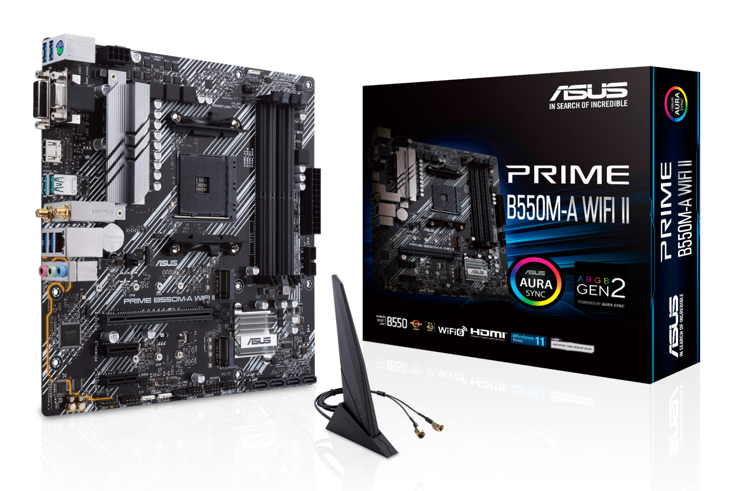 ASUS PRIME B550M-A WIFI II AMD B550 Zócalo AM4 micro ATX