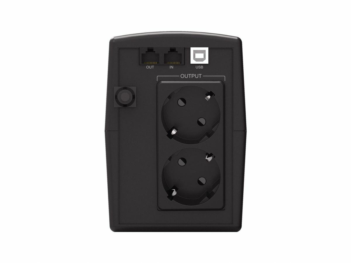 Conceptronic ZEUS07ES sistema de alimentación ininterrumpida (UPS) Línea interactiva 1 kVA 600 W 2 salidas AC - Imagen 2