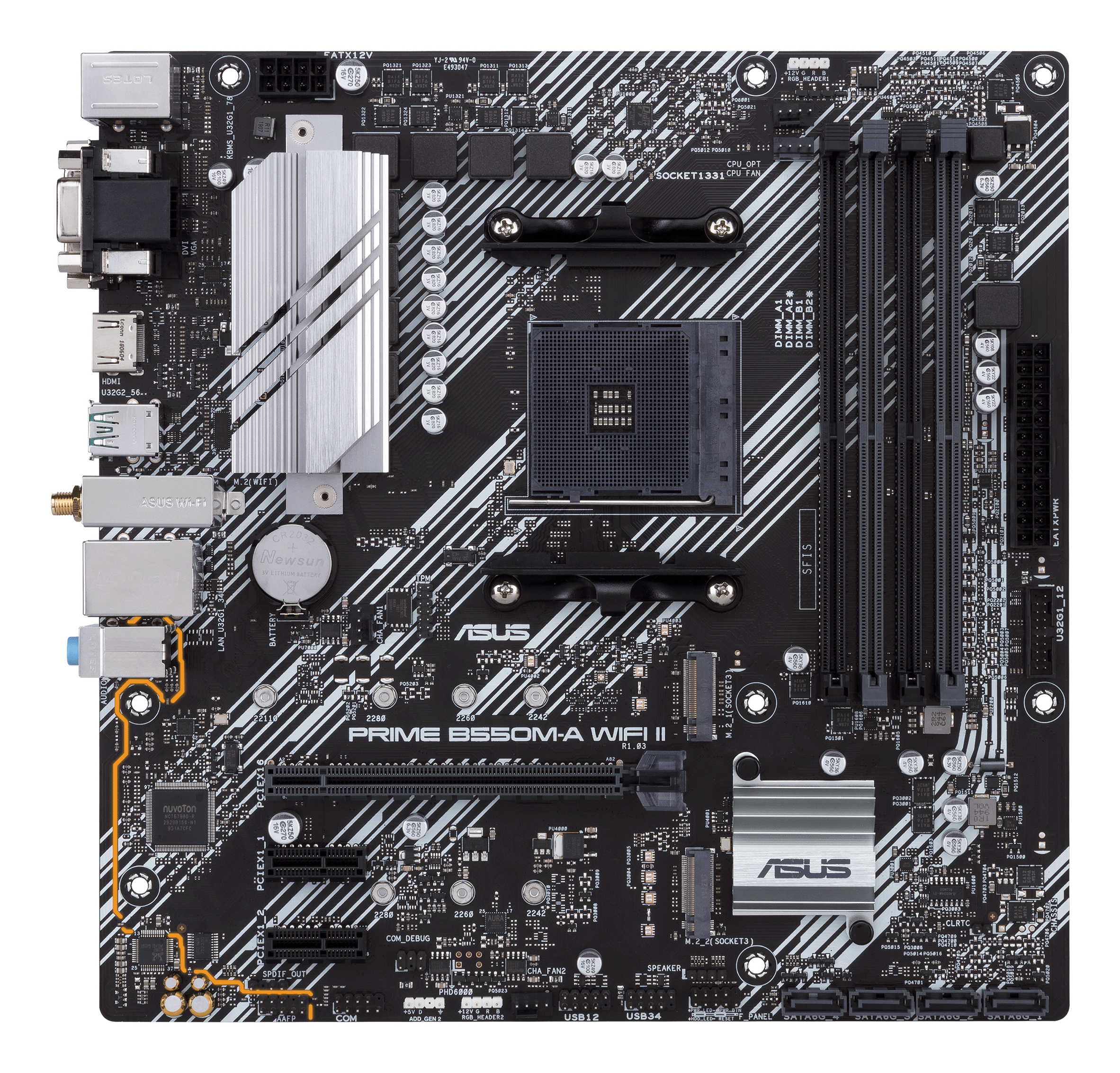 ASUS PRIME B550M-A WIFI II AMD B550 Zócalo AM4 micro ATX - Imagen 2