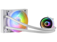 Mars Gaming ML-ONE120, Refrigeración Líquida CPU, TDP 200 W, Espejo Infinito, Ventilador FRGB Silencioso, Multisocket Universal, Blanco
