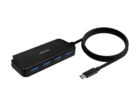 AISENS Hub USB 3.1 USB-C, USB-C/M-4x Tipo A/H, Negro, 60cm
