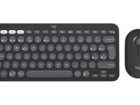 Logitech 920-012227 teclado Ratón incluido Universal RF Wireless + Bluetooth QWERTY Español Grafito